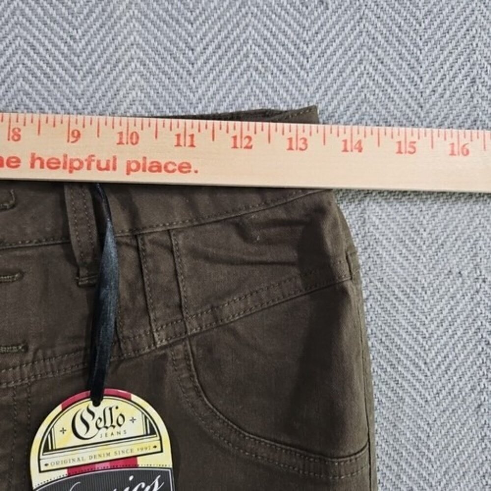 Cello Jeans Size 9 Green Women's Classic Straight Leg Stretch New with Tags - Picture 14 of 16